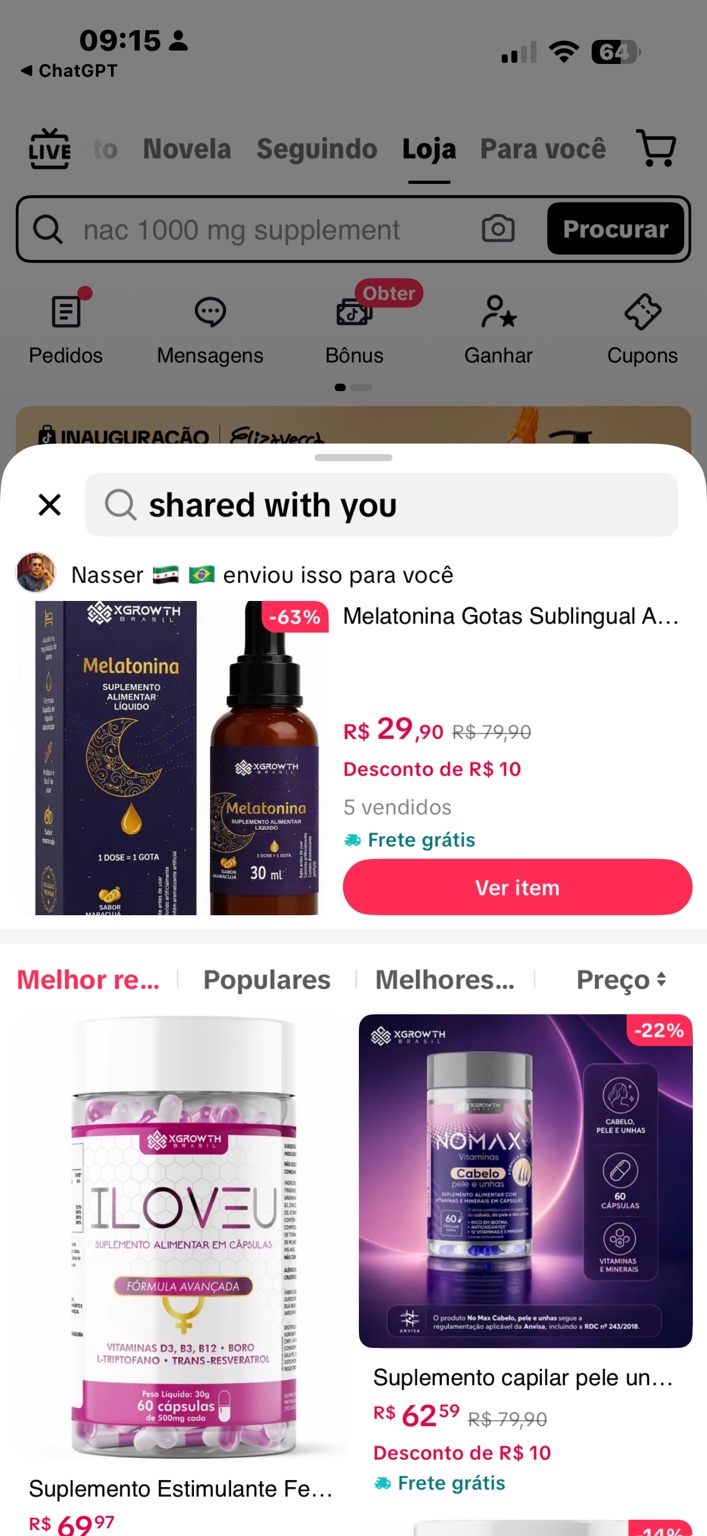 Melatonina em Gotas